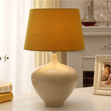 欧式冰裂变客厅卧室床头大台灯 白黄色现代时尚创意家居装饰品灯