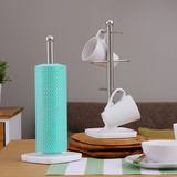 不锈钢纸巾架+杯架套装 厨房用卫生间收纳架 创意水杯子挂架 包邮
