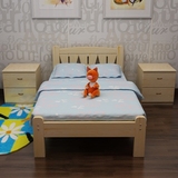 实木床儿童床1米松木男孩床1.2米小孩拼床青少年护栏床单人床小床