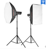金贝太阳灯 EF-100 100W 摄影灯器材 双灯柔光箱套装LED摄影器材
