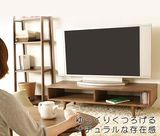 新简约宜家日式简约小户型1.2米实木电视柜北欧胡桃木橡木电视柜