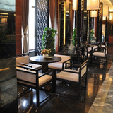 新中式洽谈桌椅 售楼处接待桌椅 现代咖啡厅茶楼会所简约酒店家具