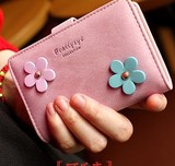 日韩版女士卡包女式花朵磨砂多卡位可爱韩国超薄钱夹钱包冲冠爆款