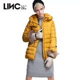 LINC/金羽杰秋冬新款极致修身女中长款外套时尚羽绒服正品142933
