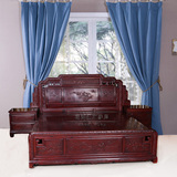 红木家具非洲酸枝木大床实木双人床1.8米国色天香古典中式红木床
