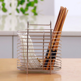 御仕家创意不锈钢筷子筒沥水筷子盒筷子笼置物架厨房餐具收纳盒