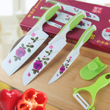 新款百年蔷薇厨房刀具不锈钢套装 五件套菜刀冻肉刀水果刀包邮