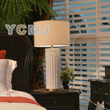 创意现代简约卧室床头北欧美式宜家陶瓷欧式客厅创意婚庆全铜台灯