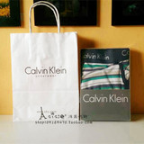 Calvin Klein 男士CK条纹 莫奈尔纯棉三角内裤 盒装单条 XL号