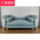 特价美式乡村贵妃椅布艺欧式新古典榻躺椅美式小户型客厅沙发
