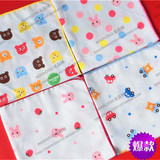 新款日本mikihouse原单纯棉幼儿园儿童宝宝环保手帕方巾口水巾