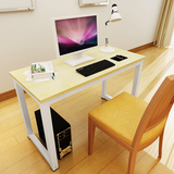 简约钢木电脑桌书桌时尚现代双人办公桌台式家用写字台可定制