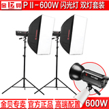 金贝闪光灯双灯套装PII-600W专业影视摄影灯摄影棚影楼拍摄器材