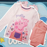PeppaPig佩佩猪2016秋冬季新款女童装长袖T恤套打底衫套装2-5岁