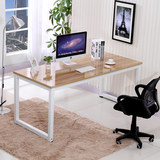 特价电脑桌家用简约现代宜家烤漆双人台式组装办公写字台简易书桌
