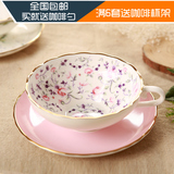 下午茶杯碟套装花茶杯英式欧式骨瓷茶具咖啡杯碟骨瓷手工描金送勺