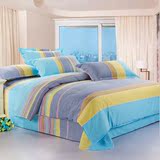 苏娜国际简约纯棉四件套床上用品全棉床单被套4件套1.5m1.8米
