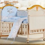 a婴儿床实木儿童床单人宝床环保无漆床摇床摇篮变书桌