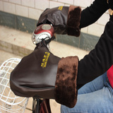 冬季电动车把套手套摩托车把套加厚防风防寒保暖护手PU男女款包邮