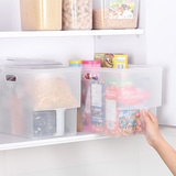 日本进口橱柜收纳箱抽屉式冰箱储物盒厨房食品水果塑料无盖收纳盒