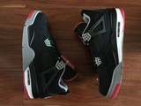 LONER鞋柜Nike Air Jordan BREDS 4 乔4 AJ 男鞋 黑红 308497-089