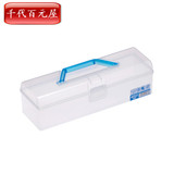 日本进口收纳盒手提化妆品收纳箱 医药箱塑料针线盒首饰整理箱