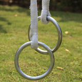 体操环 吊环吊绳 可调节健身房家用运动体操带绳吊环引体向上铁环
