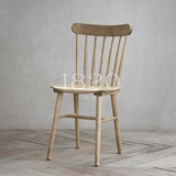 1820北欧混搭/现代简约/美式乡村 咖啡西餐厅实木餐椅/橡木温莎椅