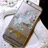 水晶梦幻独角兽三星S6 edge苹果iPhone6plus可定制字母手机保护壳