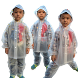 包邮 韩国日本时尚可爱点点儿童雨衣雨裤套装学生书包位分体雨披
