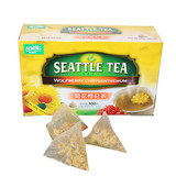 西雅图茶包 茶饮批发 菊花枸杞茶 三角立体茶包 2g*50包小包/盒