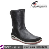 新款正品代购ECCO 爱步BIOM女鞋休闲英伦女套脚中筒女短靴831663