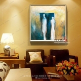 手绘个性创意抽象油画设计师推荐客厅餐厅玄关挂壁画无框画包邮