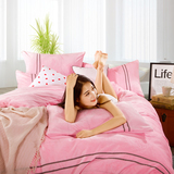 纯色法莱绒四件套加厚保暖1.8m床上床单式冬季简约珊瑚绒床笠款