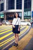 2016年夏季新款原创欧美女黑白立体口袋连衣裙AudreyWang高街时尚