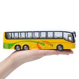 热卖城市合金公共汽车巴士模型 1:60声光回力大巴车仿真儿童玩具