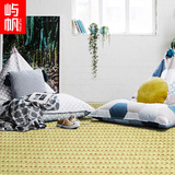地毯客厅卧室印度进口手工棉床边垫几何百搭薄毯文艺简约现代北欧