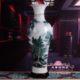 景德镇花瓶 摆件手绘家居饰品创意装饰品 客厅 陶瓷青花瓷