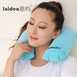 意构充气U型枕头护颈枕脊椎枕午睡旅行枕脖子靠枕U形保健枕便携式