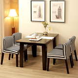 简约现代可折叠伸缩餐桌椅组合4人宜家正方形小户型功能桌椅方桌