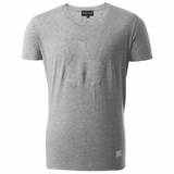 正品折扣EA阿玛尼Armani灰色立体几何造型男士休闲短袖T恤包邮