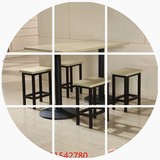 厂家直销快餐桌椅组合小吃店饭店食堂简易长方形折叠桌子圆凳批发