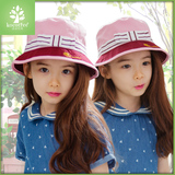 公主春夏太阳帽韩国儿童帽子宝宝春秋盆帽2-8岁遮阳帽女童渔夫帽