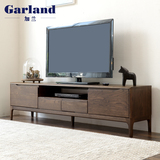 加兰纯实木电视柜日式黑胡桃木色地柜现代简约组合小户型家具矮柜