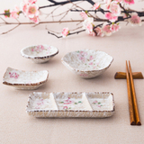 小碟子创意日式调料碟陶瓷调味碟厨房餐具三分格醋碟酱料碟酱油碟