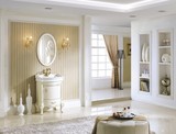 英佰利卫浴 简欧式现代60/0.6米陶瓷盆白色美式橡木实木浴室柜