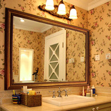YISHARE 欧式 浴室镜子装饰镜欧式镜子卫生间镜子壁挂镜包邮 5070