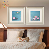 第七日客厅沙发背景墙画现代简约装饰画卧室花卉挂画床头温馨壁画