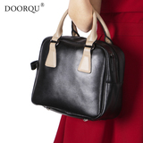 DOORQU2016新款牛皮时尚复古欧美女式包包单肩包手提包真皮小方包