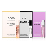 Chanel/香奈儿香水试管小样套装2ml COCO+5号低调+橙邂逅